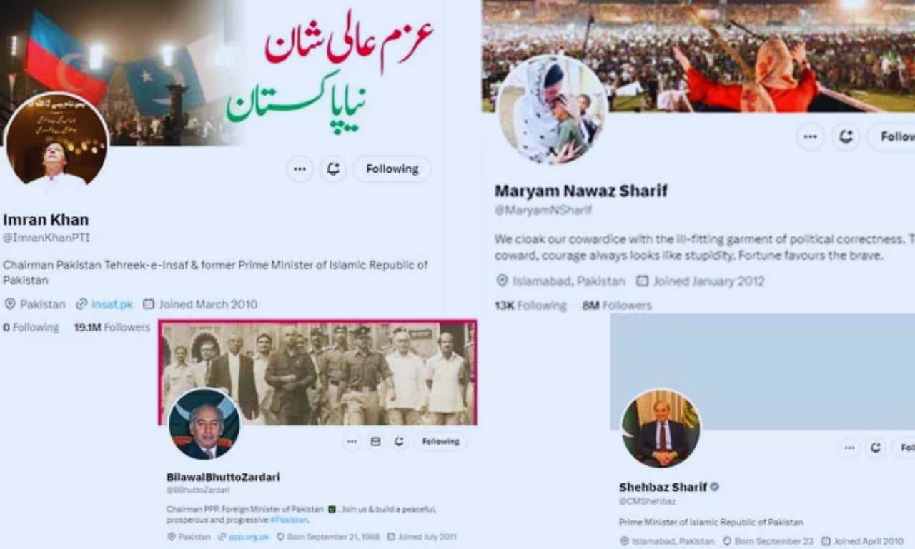 Top Pakistani politicians Maryam Nawaz and Imran Khan lost their Twitter blue tick